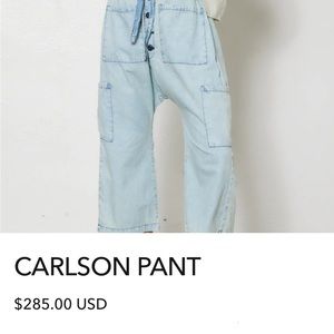 NSF CARLSON PANT!!! SIZE L. Lightweight drop crotch super soft pants.